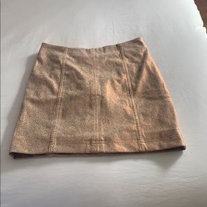 Free people Golden fitted skirt